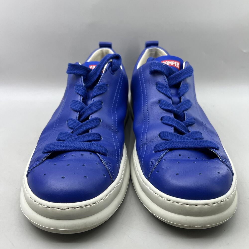 Camper Runner 4 Low Casual Shoes Men Size 9 US, 42 EU Blue Leather Lace Sneakers - Picture 2 of 8